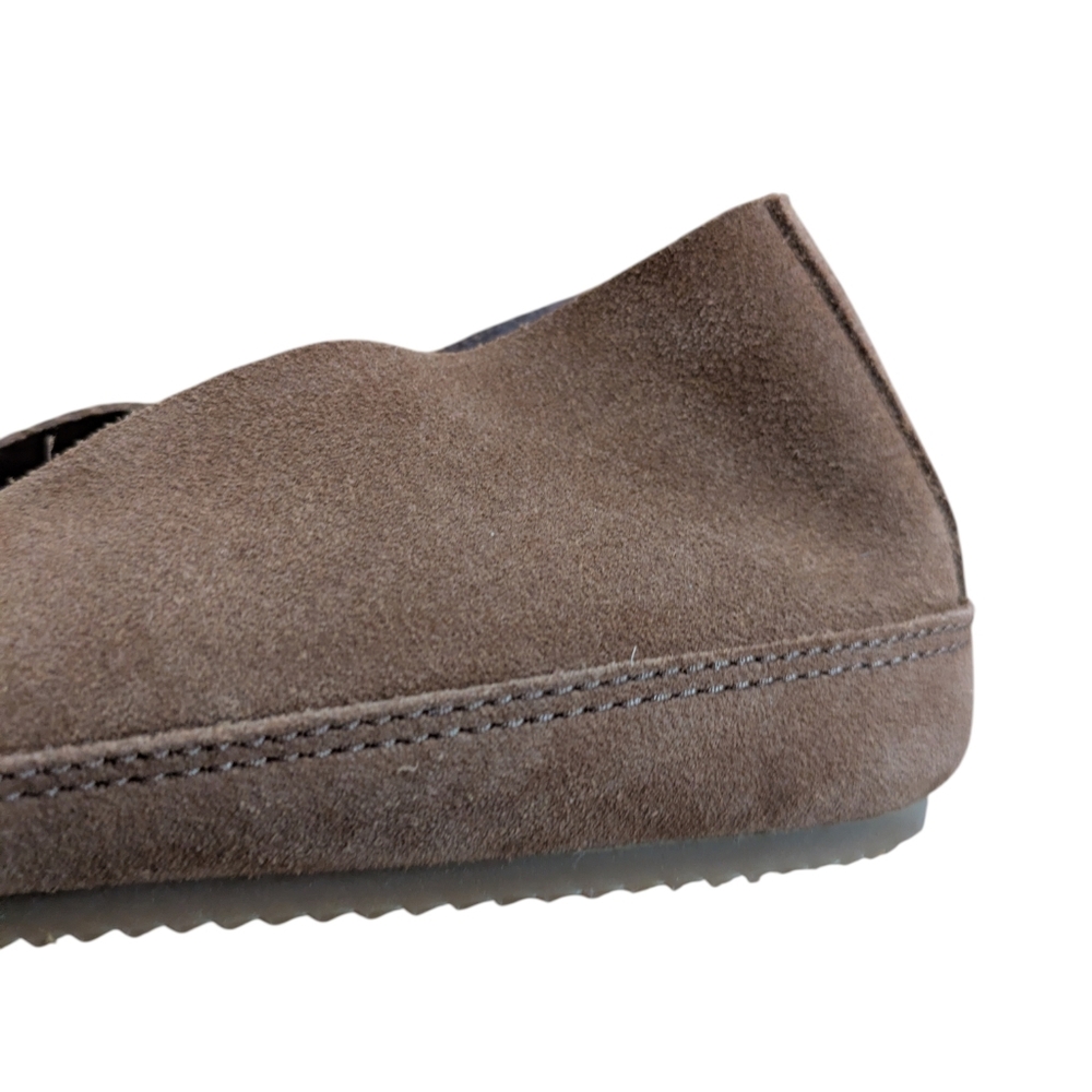 Vince Atlee Chestnut Suede Shearling Loafer Mens Size 12 - Picture 5 of 12